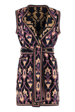 Load image into Gallery viewer, Reversible gilet in chenille jacquard
