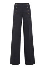 Load image into Gallery viewer, Cotton wide-leg trousers
