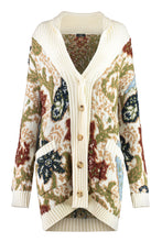 Load image into Gallery viewer, Jacquard knit cardigan
