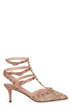Load image into Gallery viewer, Rockstud suede and lace décolleté

