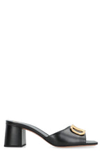 Load image into Gallery viewer, VLogo leather slides with logo
