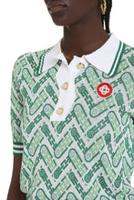 Load image into Gallery viewer, Jacquard knit polo shirt
