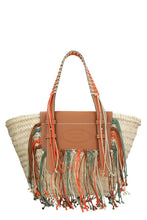 Load image into Gallery viewer, Woven straw tote
