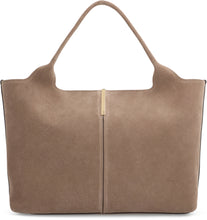 Load image into Gallery viewer, Medium-small suede shopping bag
