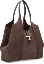 Load image into Gallery viewer, T Timeless Media Suede tote
