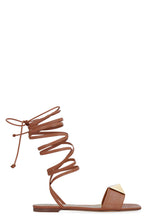 Load image into Gallery viewer, Valentino Garavani - One Stud leather flat sandals
