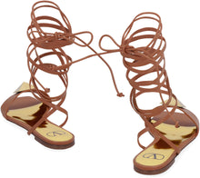Load image into Gallery viewer, Valentino Garavani - One Stud leather flat sandals
