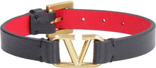 Load image into Gallery viewer, Valentino Garavani - VLogo Signature leather bracelet
