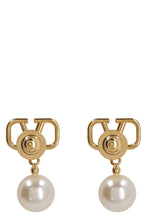 Load image into Gallery viewer, Valentino Garavani - VLogo Signature pearls earrings
