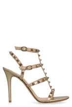 Load image into Gallery viewer, Valentino Garavani - Rockstud metallic leather T-strap
