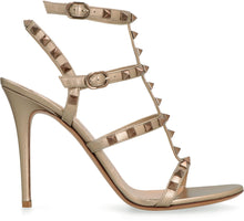Load image into Gallery viewer, Valentino Garavani - Rockstud metallic leather T-strap
