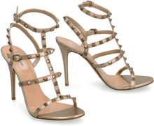 Load image into Gallery viewer, Valentino Garavani - Rockstud metallic leather T-strap
