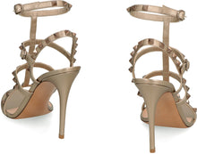 Load image into Gallery viewer, Valentino Garavani - Rockstud metallic leather T-strap
