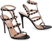Load image into Gallery viewer, Valentino Garavani - Rockstud leather T-strap sandals
