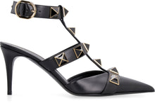 Load image into Gallery viewer, Valentino Garavani - Roman Studs leather slingback pumps
