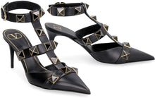 Load image into Gallery viewer, Valentino Garavani - Roman Studs leather slingback pumps
