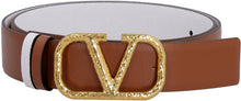Load image into Gallery viewer, Valentino Garavani - Logo buckle leather belt
