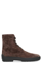 Load image into Gallery viewer, Lace-up suede ankle boots

