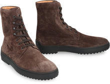 Load image into Gallery viewer, Lace-up suede ankle boots
