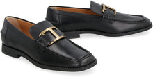 Load image into Gallery viewer, Logo detail leather loafers
