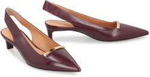 Load image into Gallery viewer, Leather slingback pumps
