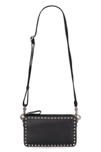 Load image into Gallery viewer, Rockstud leather messenger bag
