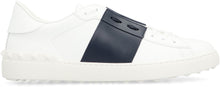 Load image into Gallery viewer, Open leather low-top sneakers
