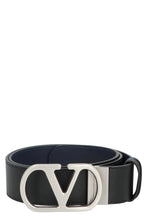 Load image into Gallery viewer, Vlogo Singature reversible leather belt
