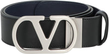 Load image into Gallery viewer, Vlogo Singature reversible leather belt
