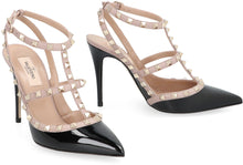 Load image into Gallery viewer, Valentino Garavani - Rockstud Patent leather slingback pumps
