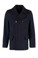 Load image into Gallery viewer, Double-breasted virgin wool coat
