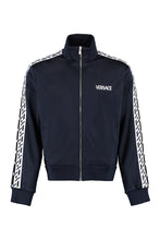 Load image into Gallery viewer, Full zip sweatshirt with side stripes
