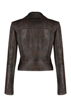 Load image into Gallery viewer, Sensibile leather biker jacket
