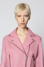 Load image into Gallery viewer, Sensibile leather biker jacket
