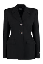 Load image into Gallery viewer, Wool single-breasted blazer
