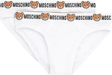 Load image into Gallery viewer, Set of two cotton briefs with logoed elastic band
