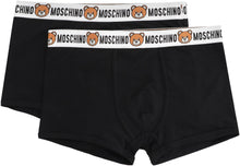 Load image into Gallery viewer, Set of two cotton boxers with logoed elastic band
