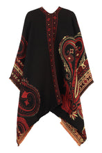 Load image into Gallery viewer, Jacquard wool cape
