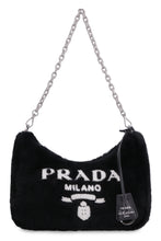 Load image into Gallery viewer, Logo detail shearling crossbody bag
