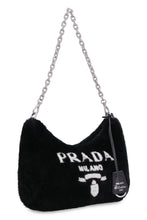 Load image into Gallery viewer, Logo detail shearling crossbody bag
