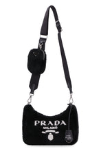 Load image into Gallery viewer, Logo detail shearling crossbody bag
