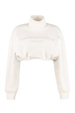 Load image into Gallery viewer, Cropped sweatshirt with logo
