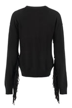 Load image into Gallery viewer, Valgualnera fringed crew-neck sweater

