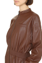 Load image into Gallery viewer, Long vegan leather jumpsuit
