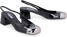 Load image into Gallery viewer, Patent leather slingback pumps
