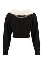 Load image into Gallery viewer, Cropped wool-blend pullover
