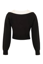 Load image into Gallery viewer, Cropped wool-blend pullover
