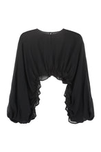 Load image into Gallery viewer, Carambola ruffled viscose top
