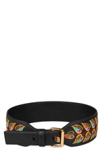 Load image into Gallery viewer, Leather belt with logo
