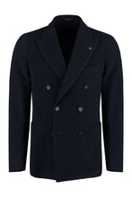 Load image into Gallery viewer, Double-breasted wool blend blazer
